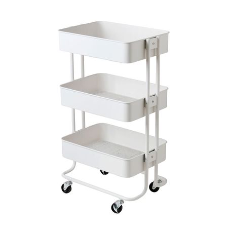 Carrito organizador metálico 3 niveles Orange