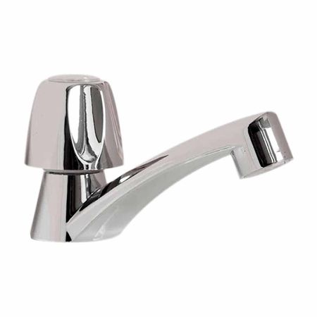 Llave de Lavatorio Machimpex Arena Baja Plata Cromada