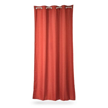 Cortina de Tela Poliéster Orange 140x250cm Rojo Glaze