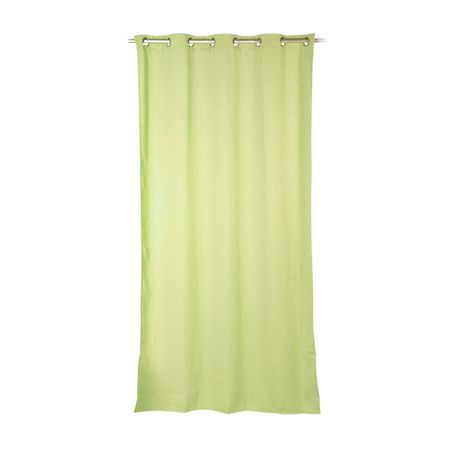 Cortina de Tela Poliéster Orange Verde Claro 140x250cm