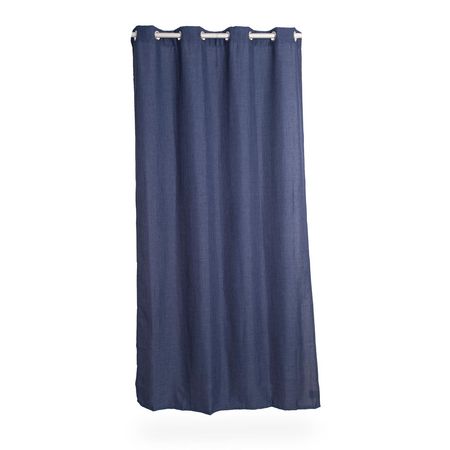 Cortina de Tela Poliéster Orange Azul Oscuro 140x250cm