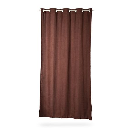 Cortina de Tela Poliéster Orange Chocolate 140x250cm