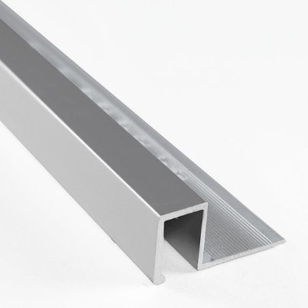 Listelo Decorativo Borde Cuadrado 12.5mm Aluminio Brillante Kantu