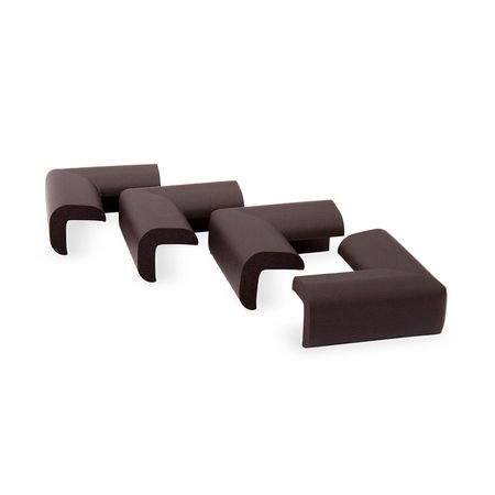 Protector de Cantos Acolchado Inofix Modelo Acolchado x 4u Marrón