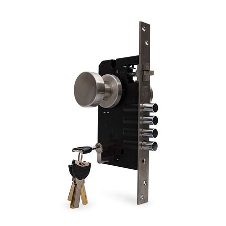 Cerradura de embutir Cilíndrica 3G Acer inox Forte