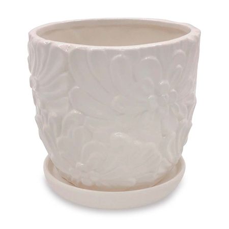 Maceta Cheri Blanca 15,6x12.5cm Orange