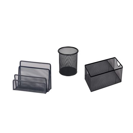 Organizadores para escritorio Mesh x3 piezas Orange