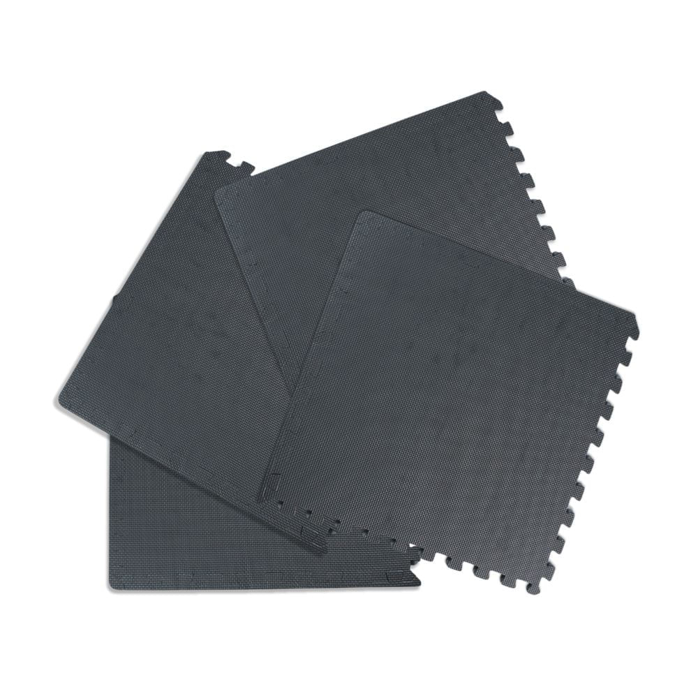 Piso Microporoso Orange 4 Piezas Gris para Espacio de Juego Infantil