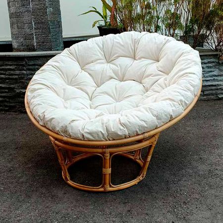 Sillón Papasan ratán natural