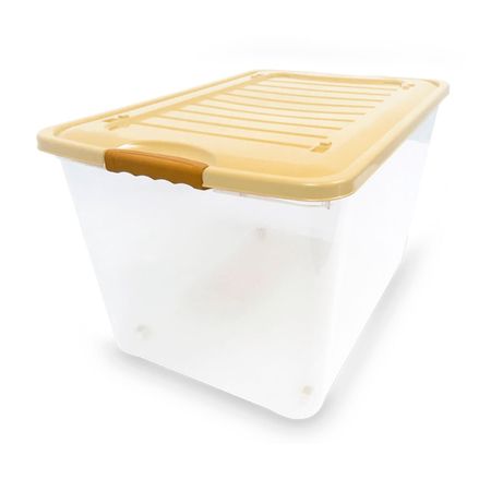 Caja Organizadora Plástica Reyplast Suprema #80 Transparente 57.9L