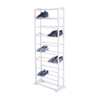 Zapatera 10 Niveles Orange Blanco Organizador de Zapatos Doméstico