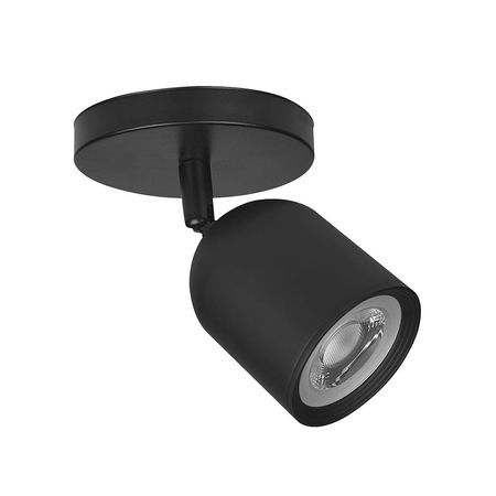 Spot LED para adosar 7W Negro Luz Cálida Lightech