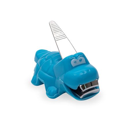Corta uñas infantil Hipopótamo Orange Celeste