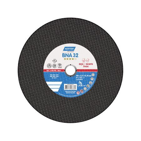 Disco de Corte Norton BNA 32 14'' para Acero Inox
