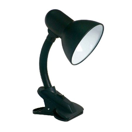 Lámpara de escritorio Clip Negra E-27 Orange