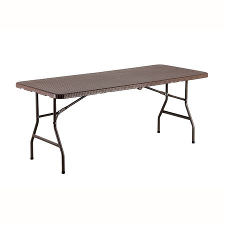 Mesa Plegable Catering Ratán 180x74x74cm Orange