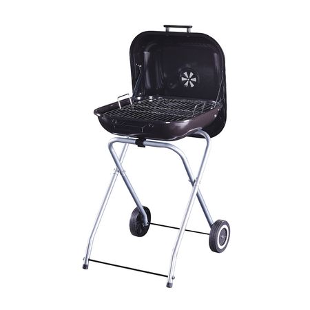 Parrilla a carbón plegable con ruedas Orange