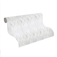 Papel Decorativo Labrado Plateado Decopapel Resistente a la Decoloración 0.53x9.5 mts Gris