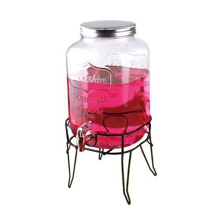 Dispensador de líquidos 8 litros + Soporte Orange