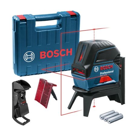 Nivel Láser Bosch GCL 215 Azul con Soporte y Maletín