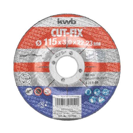 Disco de Corte KWB 115x3x22mm para Metal