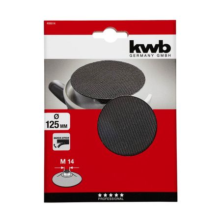 Plato de Apoyo Velcro 125mm para Amoladora KWB Modelo 488014