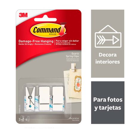 Clips con Resorte 3M para Organizar, Pequeño