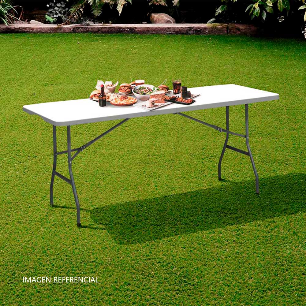 Mesa Plegable Catering Plus 180cm Blanco Orange