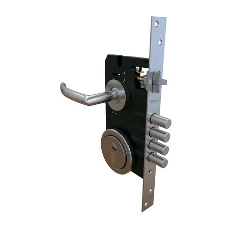 Cerradura Embutir Luna X-55 Derecha Acero Inoxidable Travex