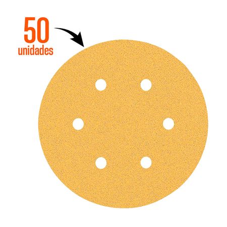 Disco de lija para madera 150mm Grano 80 x50 unidades Bosch