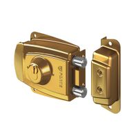 Cerradura de Sobreponer California Forte Oro de Acero Inoxidable