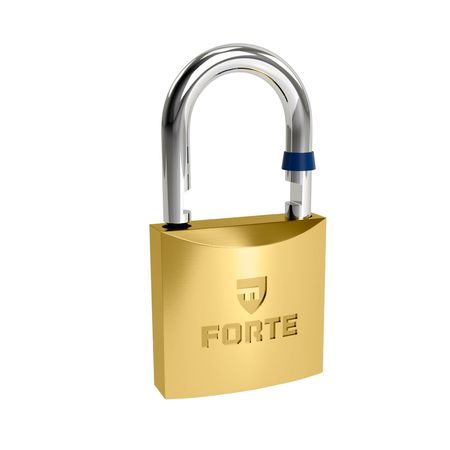 Candado de Acero Cromado Forte F 50 Oro