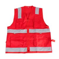 Chaleco Multibolsillo Werken Modelo Multibolsillo Rojo Talla M