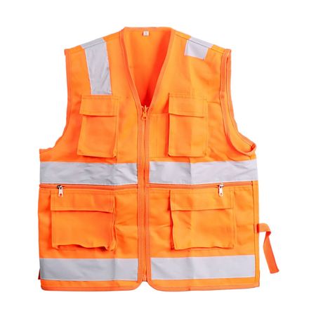 Chaleco Multibolsillo Werken Modelo Multibolsillo Drill Reflectivo Naranja Talla S