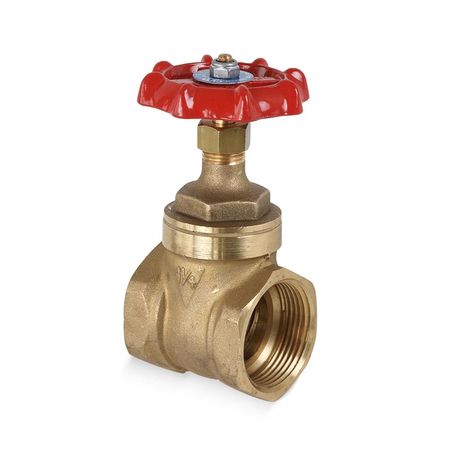 Válvula de Acero Cim Compuerta 1 1/4' Color Oro Resistente a 150 PSI