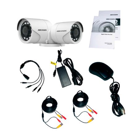 Kit de cámara AHD 4 canales 2 cámaras 2MP Hikvision