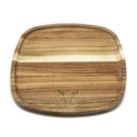 Plato de Madera Wayu Modelo 6902221267573 Marrón de 25 cm