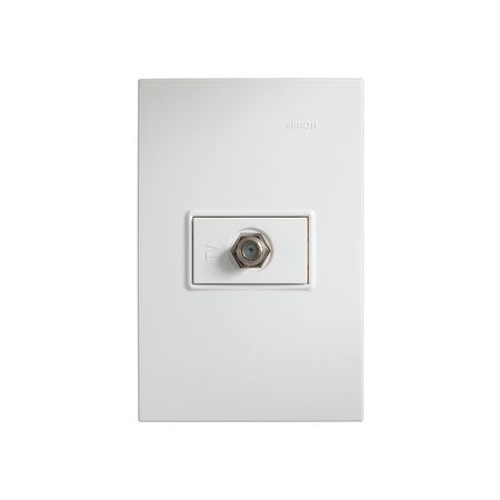 Toma Coaxial Tv Tipo F Bl Simon