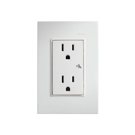 Tomacorriente Duplex Simon S23 Blanco Policarbonato 16A 250V