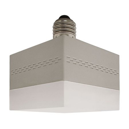 Foco LED Lightech Cubo 28W Luz Fría Gris Polietileno E27