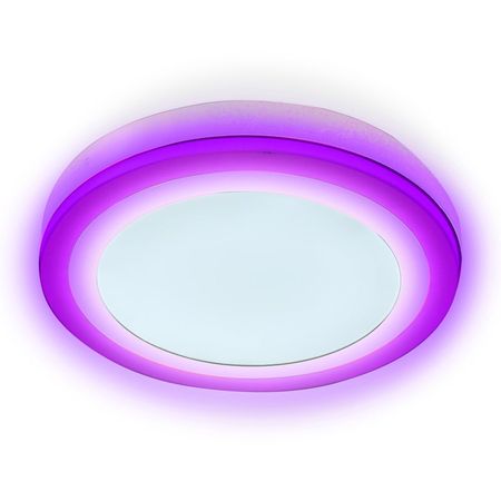 Plafón Adosado 16W Morado 2 luces