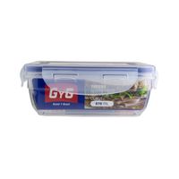 Taper Curve Cuadrado 670ml Basa Polipropileno Transparente Good & Good Curve