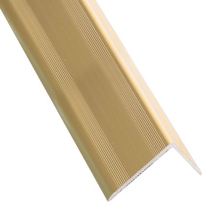 Borde de Peldaño de Aluminio Champagne Mate 240 cm Kantu