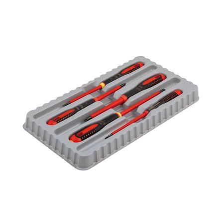Juego de Destornilladores Aislados Bahco 1000v 5p en Color Naranja