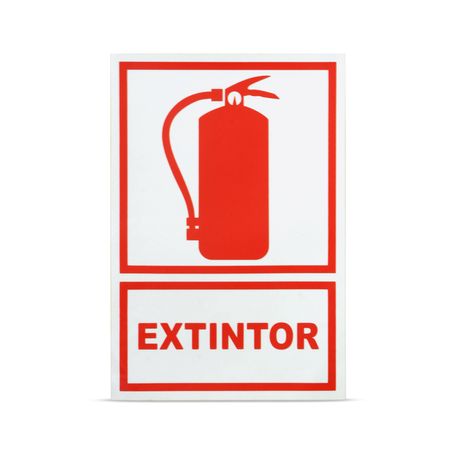Señalética de Papel Fotoluminiscente Extintor 20x30cm