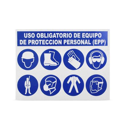 Guía Esencial de Señales de Prevención en una Empresa: Logrando una Seguridad Industrial Efectiva 3 Señalética de seguridad empresarial de obligación de EPP