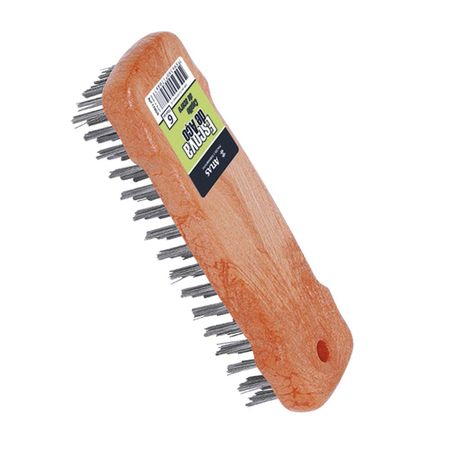 Cepillo de acero 6 hileras