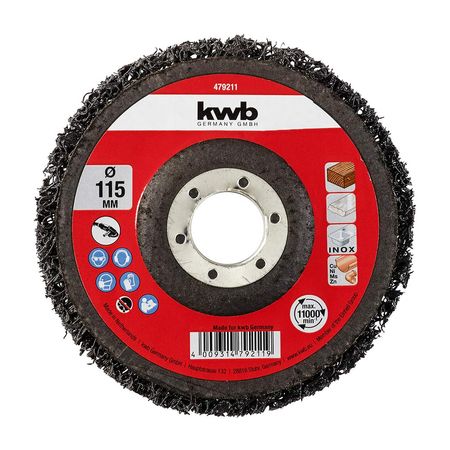 Disco de Limpieza Universal 115mm KWB Negro