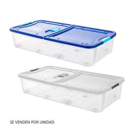 Caja de Plástico Transparente Reyplast Ultraforte 71 L