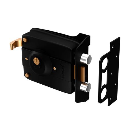 Cerradura de Sobreponer Forte Modelo 740 en Color Oro Bronce